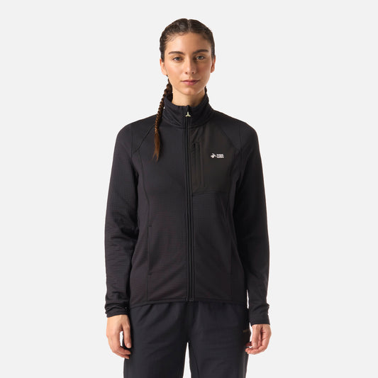 Polerón Mujer Taina Full Zip Negro Haka Honu