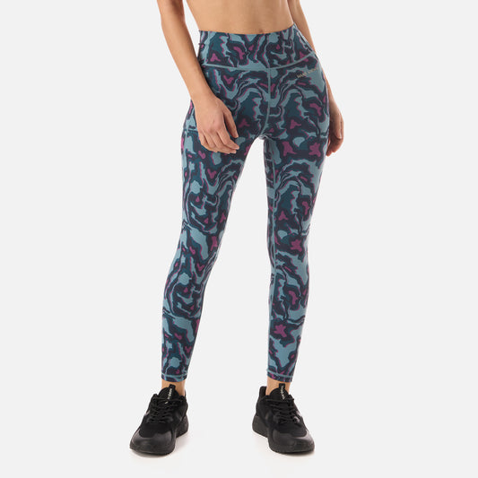 Calza Mujer Coihue Larga Print Petroleo Haka Honu