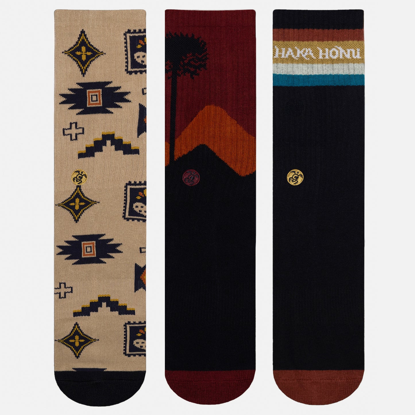 Calcetines Hombre Las Tres Puntas Pack Largo Multicolor Haka Honu