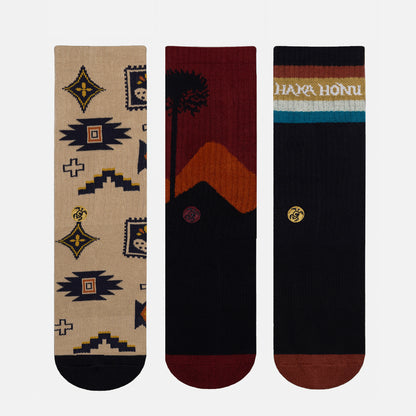 Calcetines Hombre Las Tres Puntas Pack Medio Multicolor Haka Honu