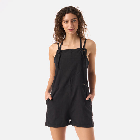 Jardinera Mujer Cultivadora Corta Negro Haka Honu