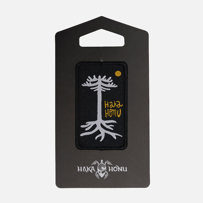 Parche Unisex Woven Patch Haka Honu Negro / Blanco Haka Honu