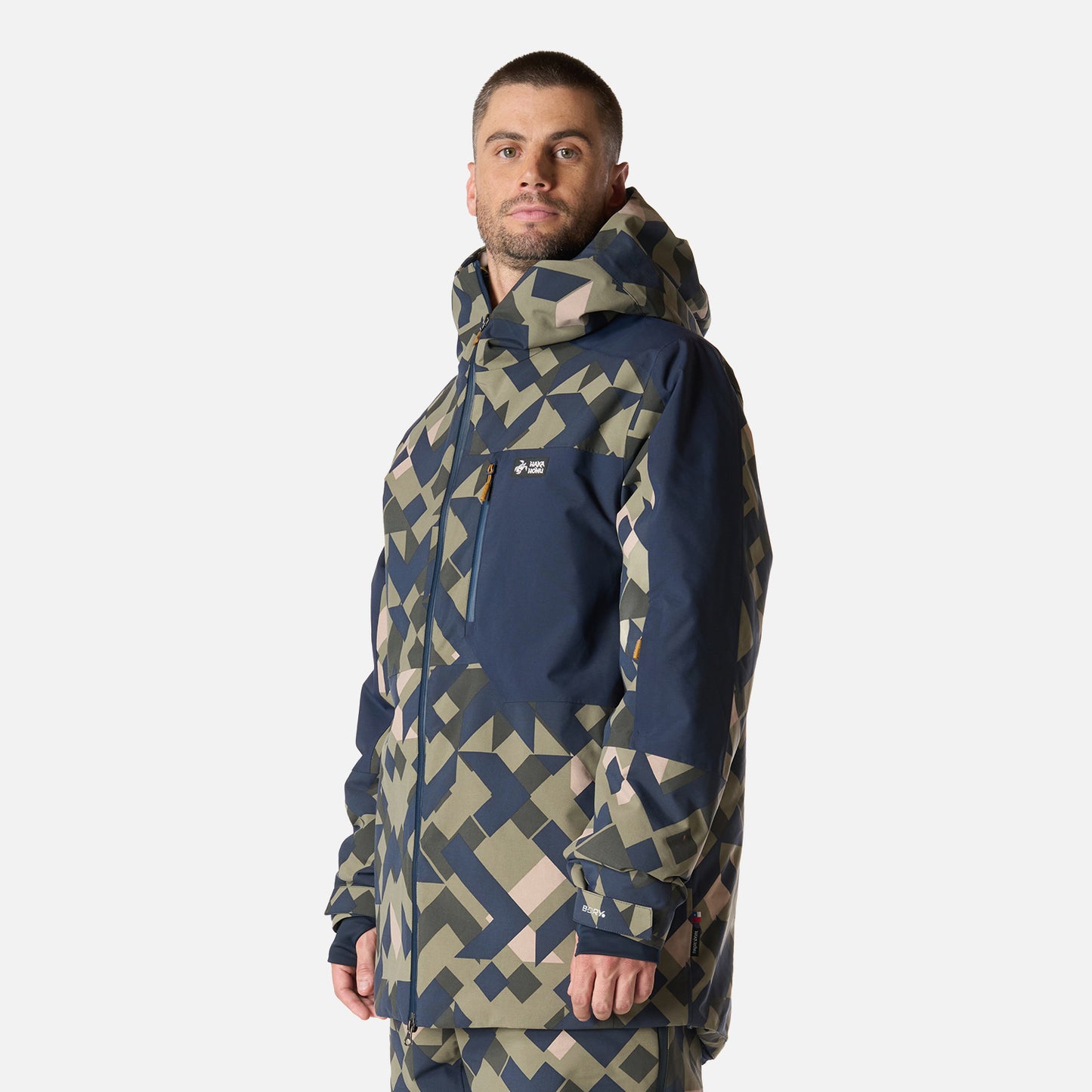 Chaqueta Hombre Yeti Print Verde Oliva Haka Honu