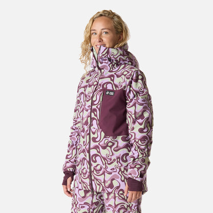 Chaqueta Mujer Yeti Print Malva Haka Honu