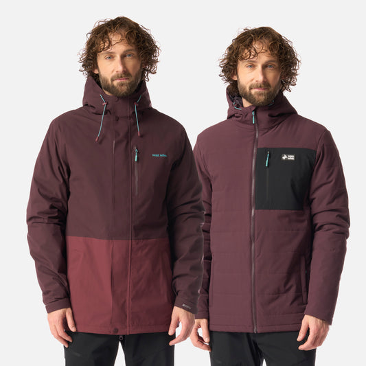 Chaqueta Hombre Perro Guapo Pro Burdeo Haka Honu