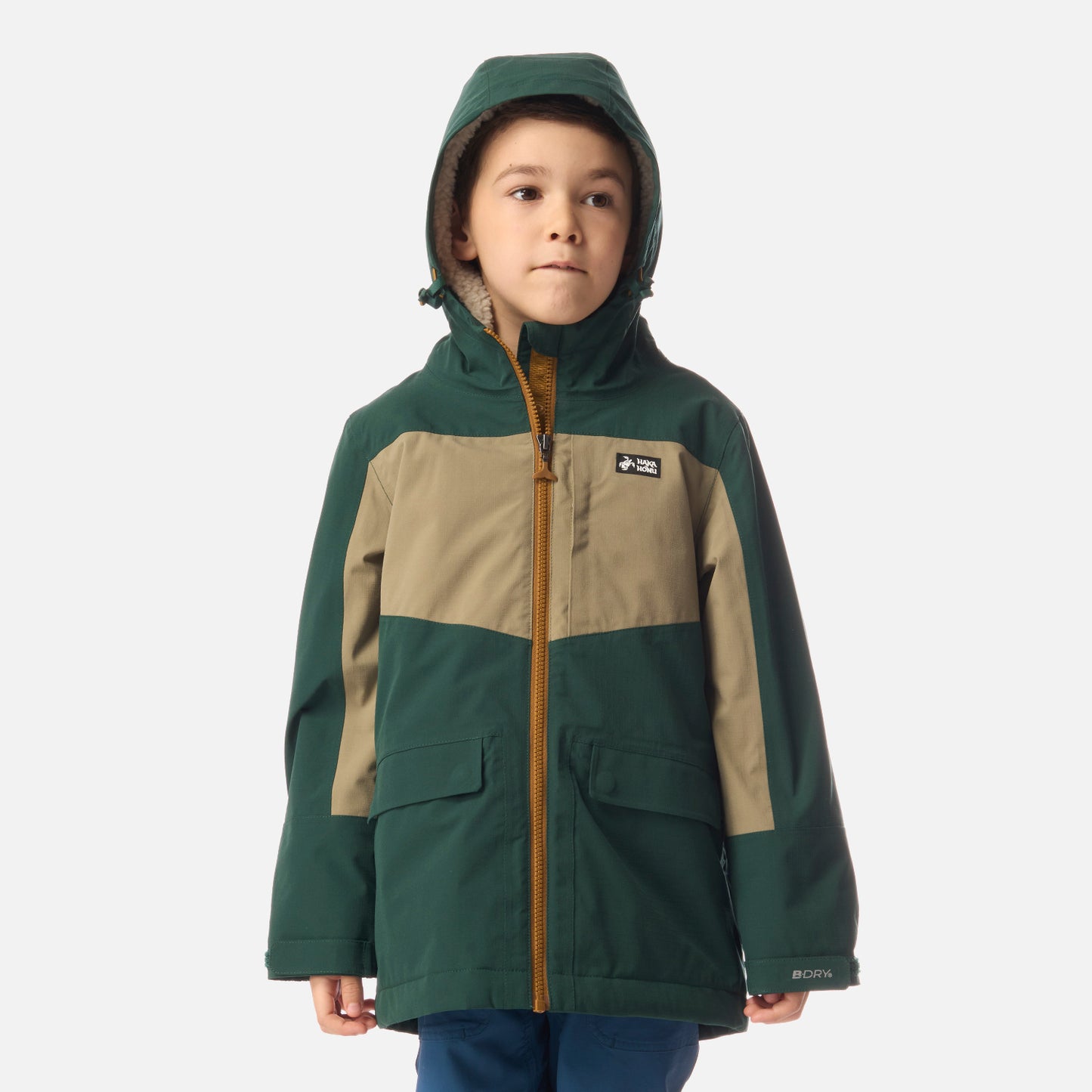 Chaqueta Niño Mini Diluvio Esmeralda Haka Honu