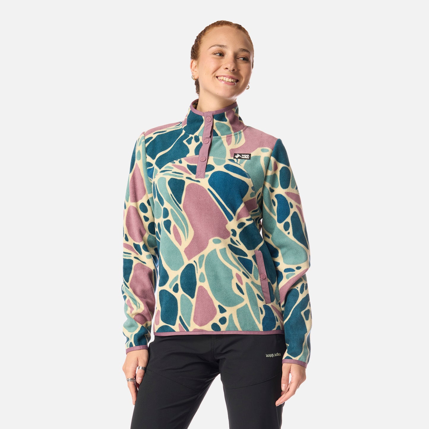 Polar Mujer Tokerau Print Petroleo Haka Honu