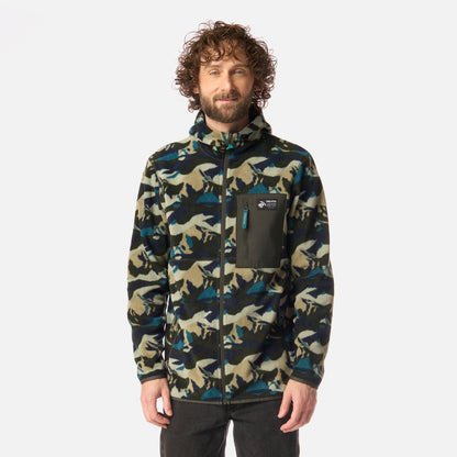 Polar Hombre Leñero Print Verde Militar Haka Honu