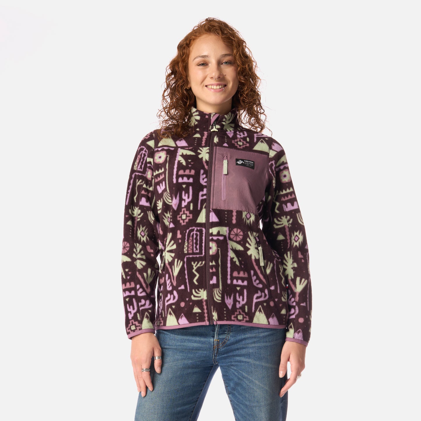 Polar Mujer Ruil Print Burdeo Haka Honu