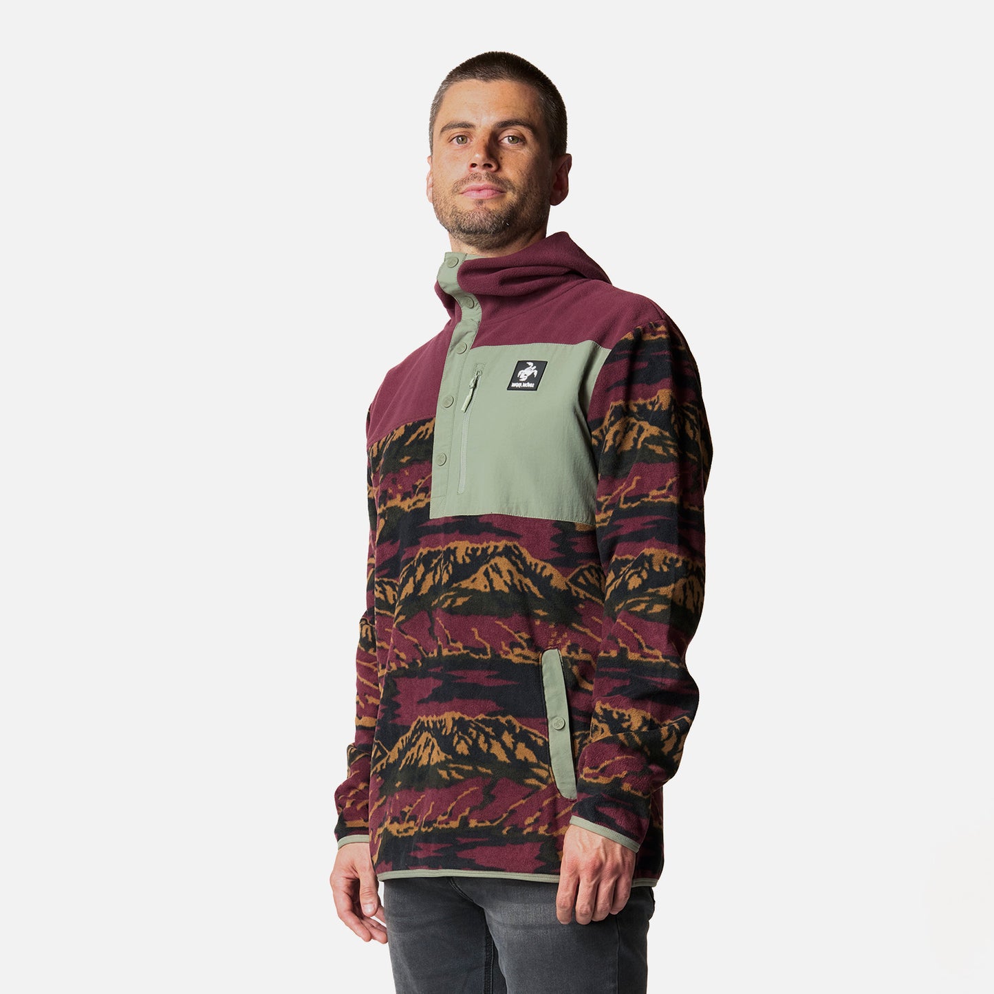 Polar Hombre Tokerau Hoody Burdeo Haka Honu