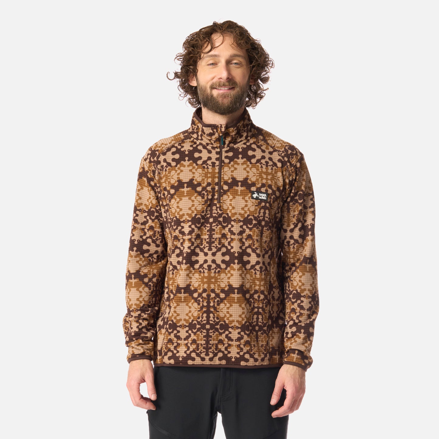 Polerón Hombre Taina Print Café Haka Honu