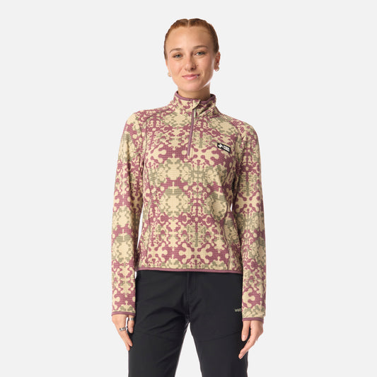 Polerón Mujer Taina Print Lila Haka Honu