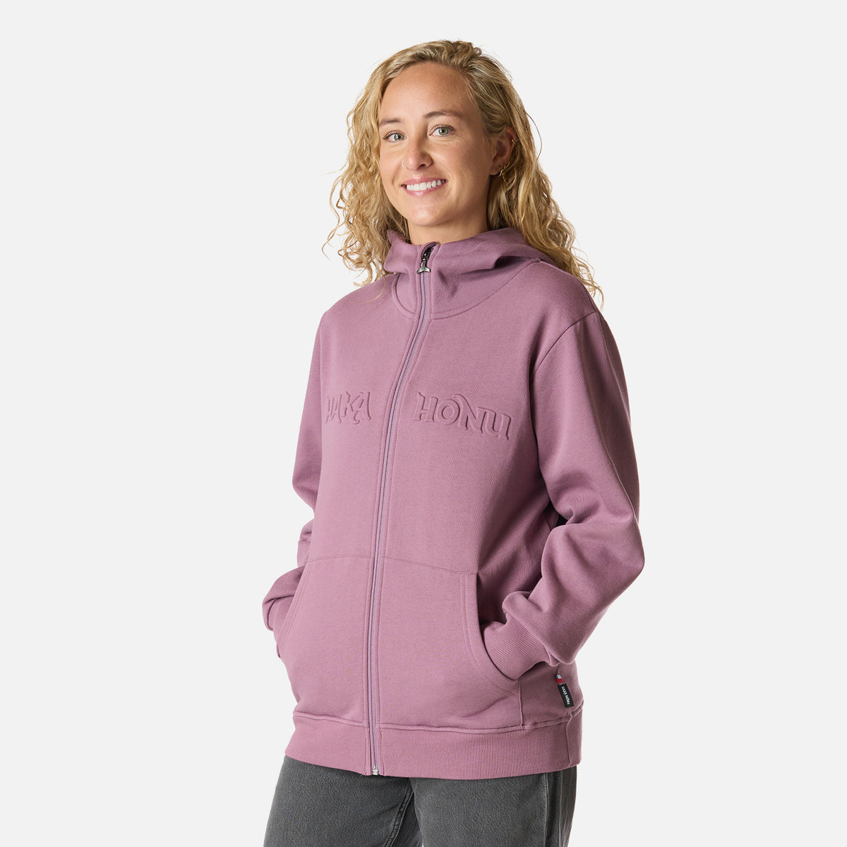 Polerón Mujer Motomami Full Zip Lila Haka Honu