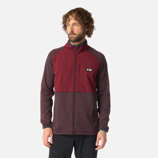 Polerón Hombre Taina Full Zip Burdeo Haka Honu
