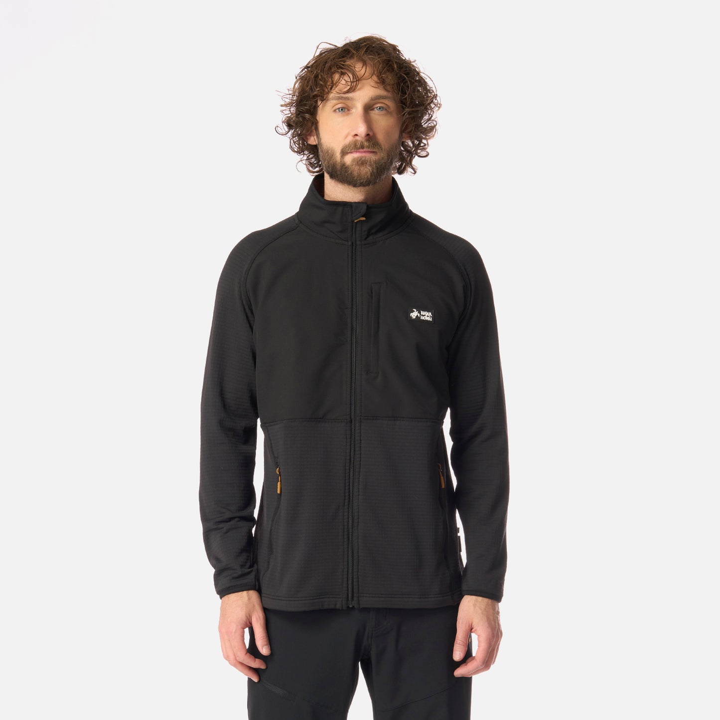Polerón Hombre Taina Full Zip Negro Haka Honu