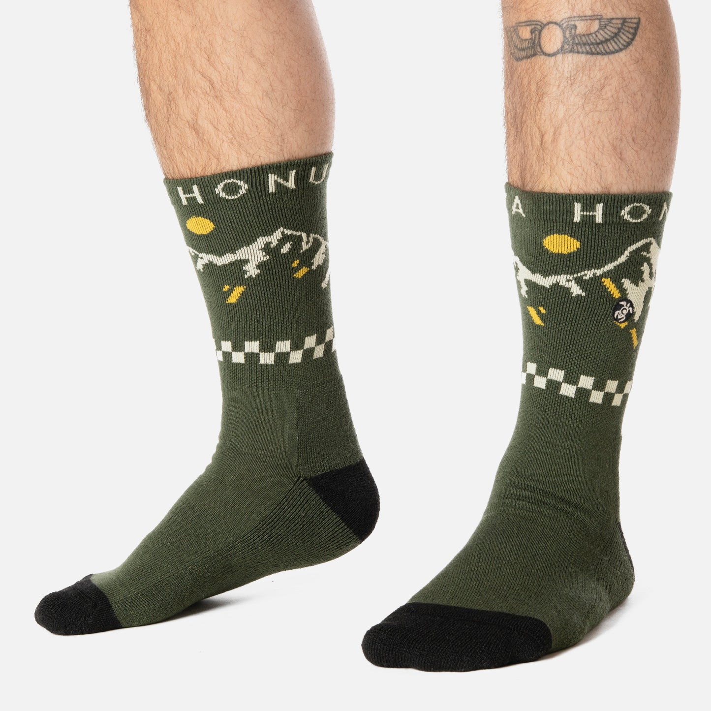 Calcetines Hombre Arriero Verde Militar Haka Honu