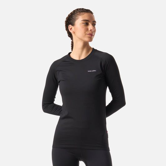 Primera Capa Mujer Huemul Top Negro Haka Honu
