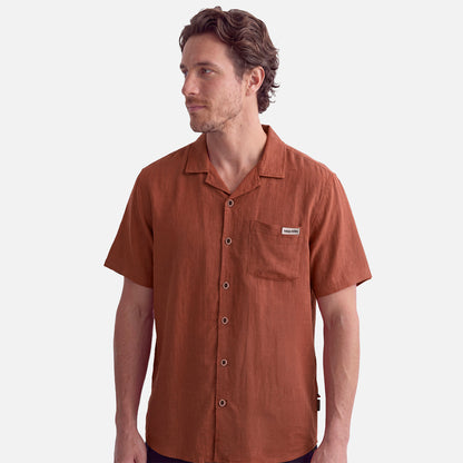 Camisa Hombre Linaje Terracota Haka Honu