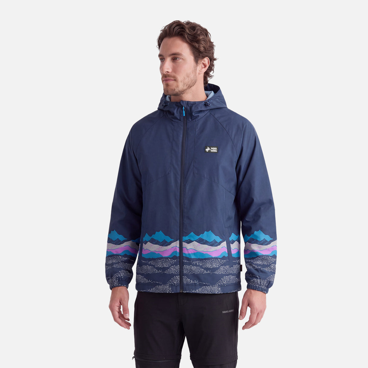 Chaqueta Hombre Aperrao Print Azul Noche Haka Honu