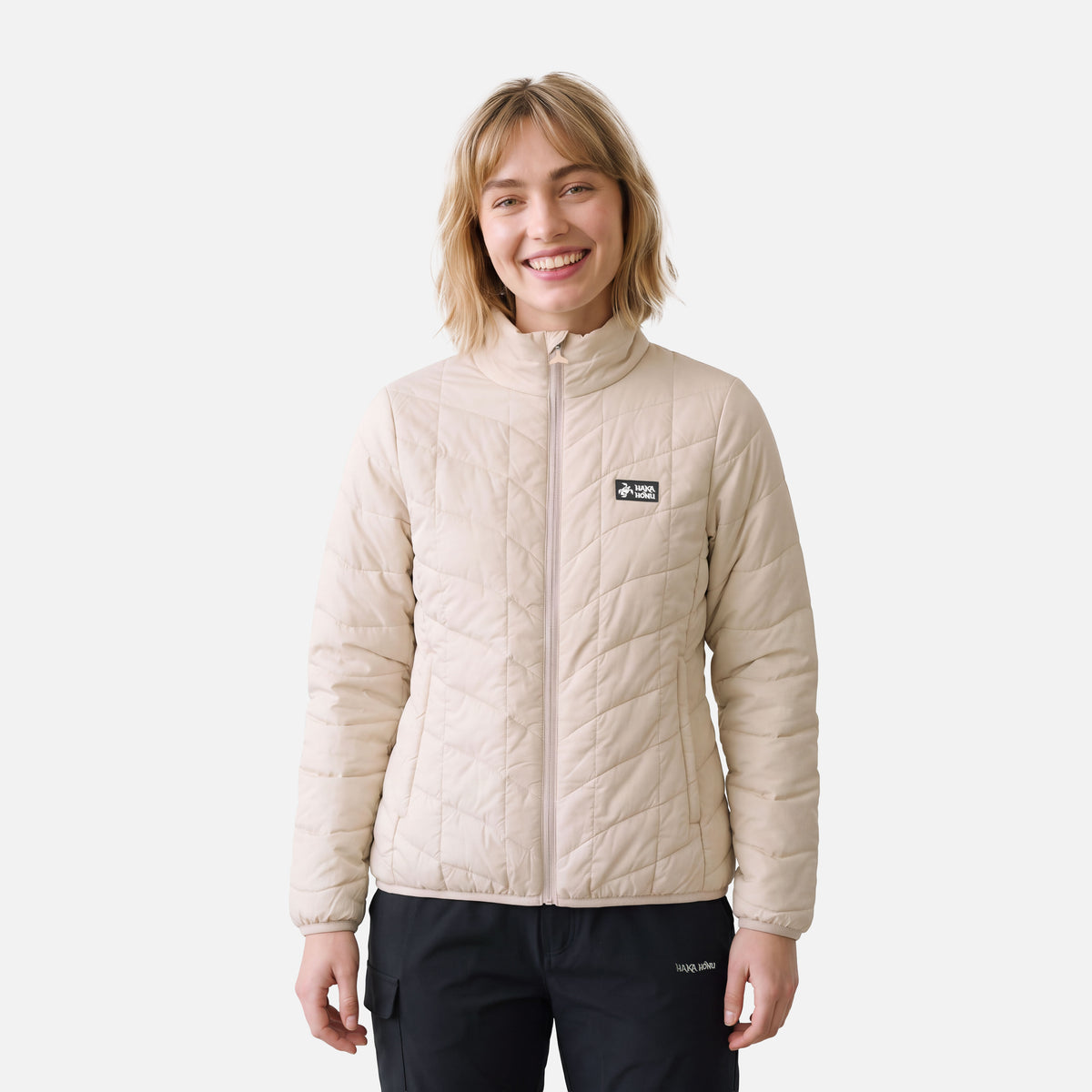 Chaqueta Mujer Muy Ultraliviana Crema Haka Honu