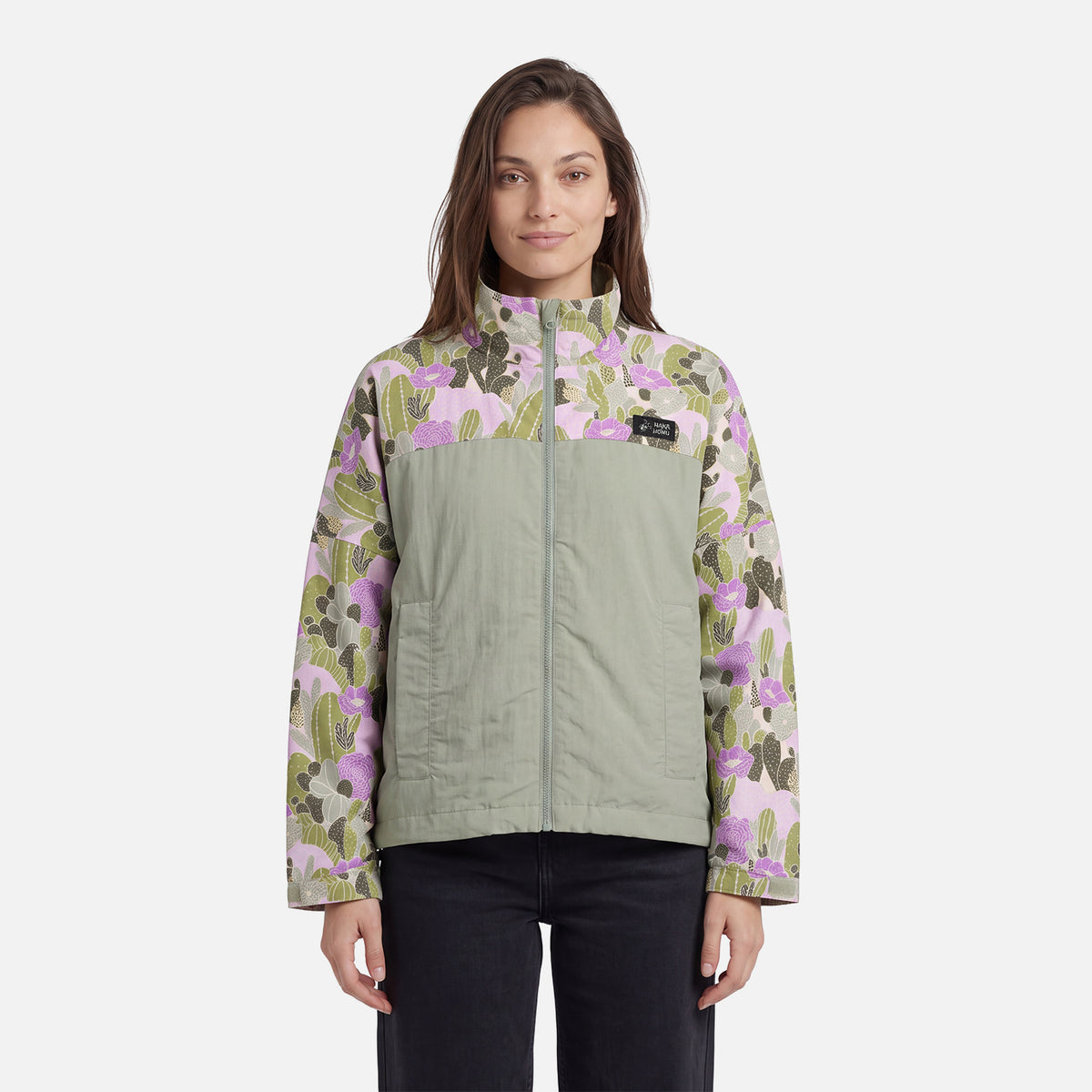 Chaqueta Mujer Hija Del Viento Print Laurel Haka Honu