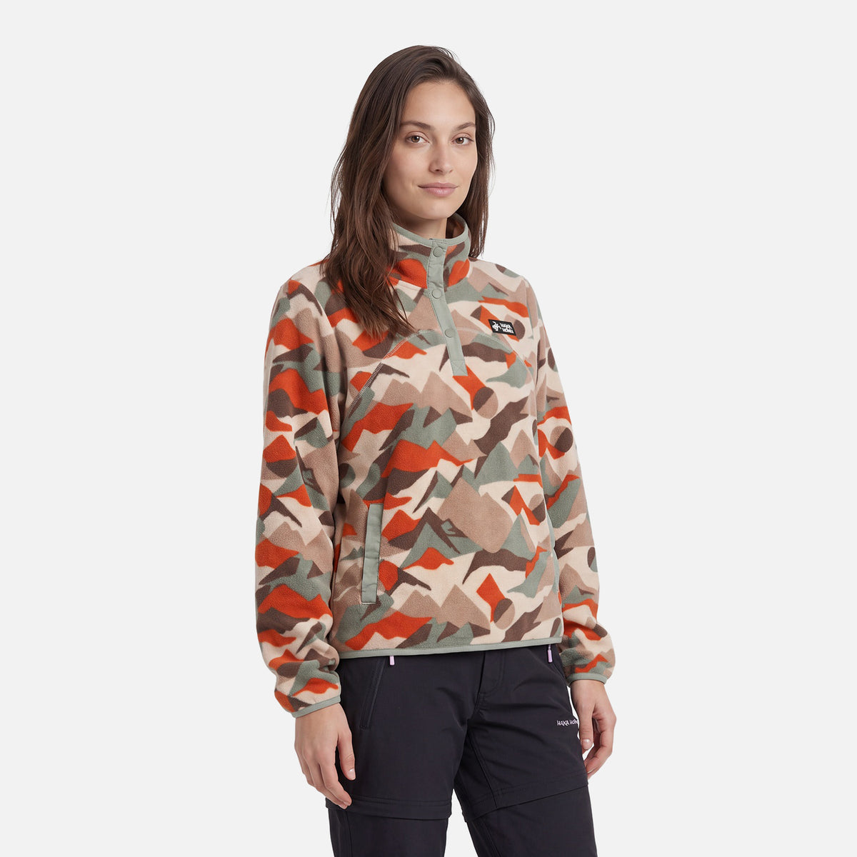 Polar Mujer Tokerau Print Crema Haka Honu