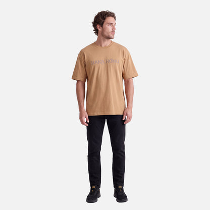 Polera Hombre Logo Cafe Claro Haka Honu