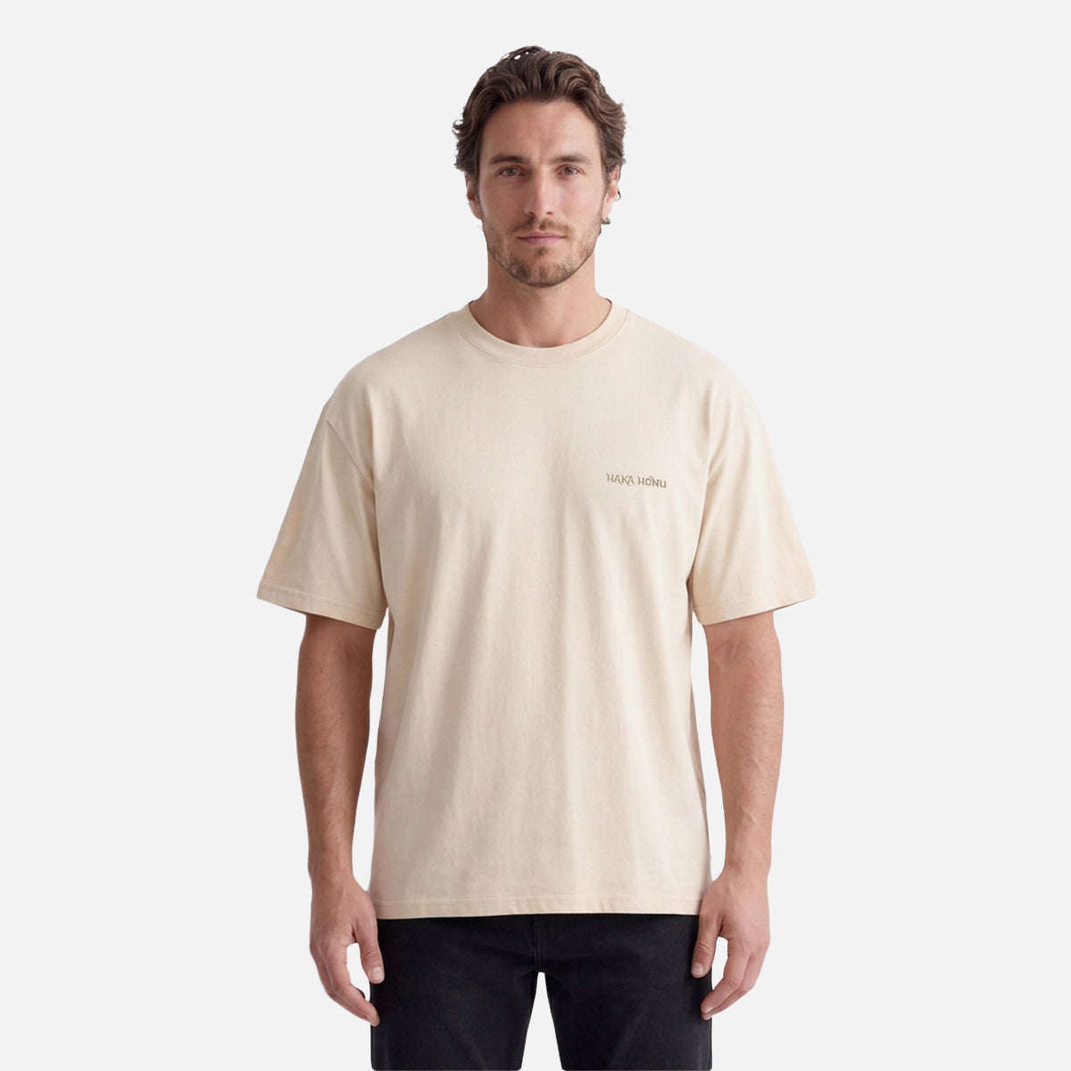 Polera Hombre Polo Crema Haka Honu