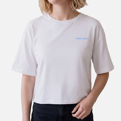 Polera Mujer Polo Blanco Haka Honu
