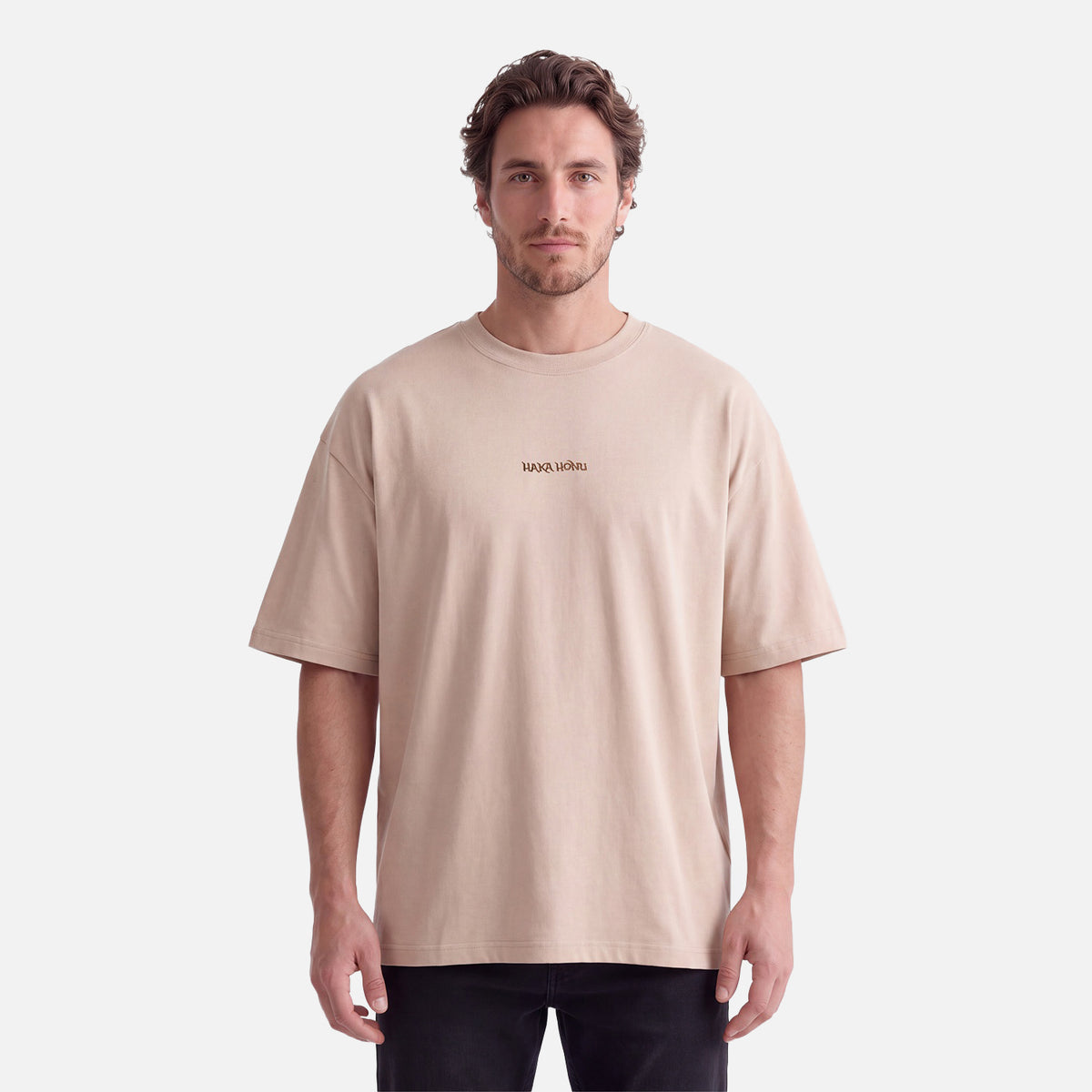 Polera Hombre Que Heavy Taupe Haka Honu