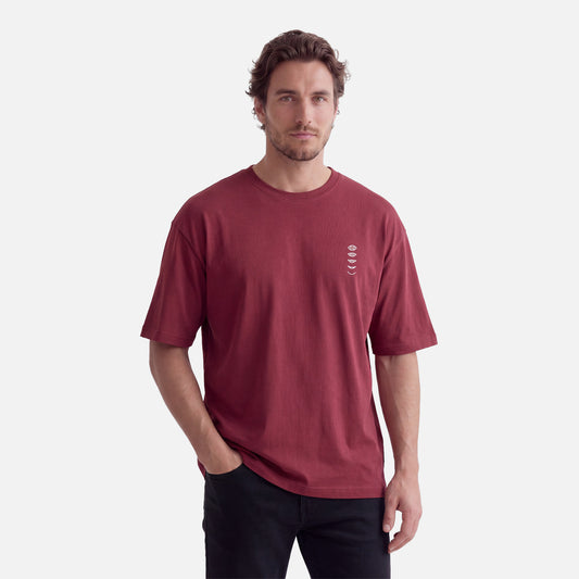 Polera Hombre Parcel Burdeo Haka Honu