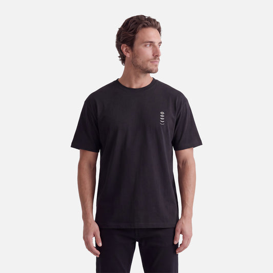 Polera Hombre Parcel Negro Haka Honu