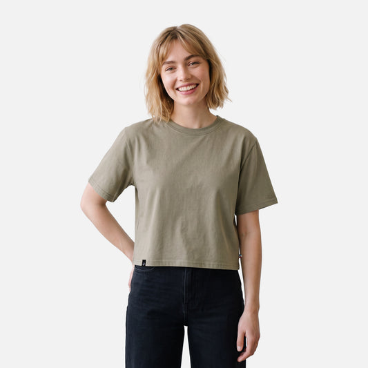 Polera Mujer Sin Prisa Verde Oliva Haka Honu