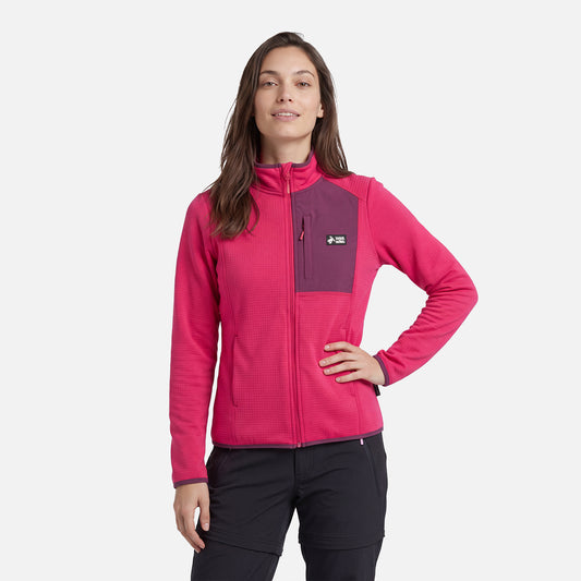 Polerón Mujer Taina Full Zip Frambuesa Haka Honu