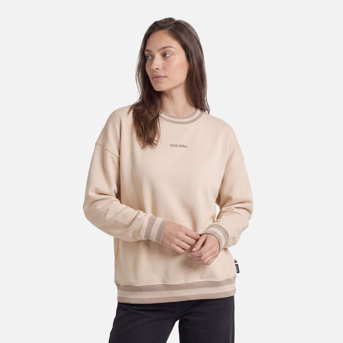 Polerón Mujer Americana Crema Haka Honu
