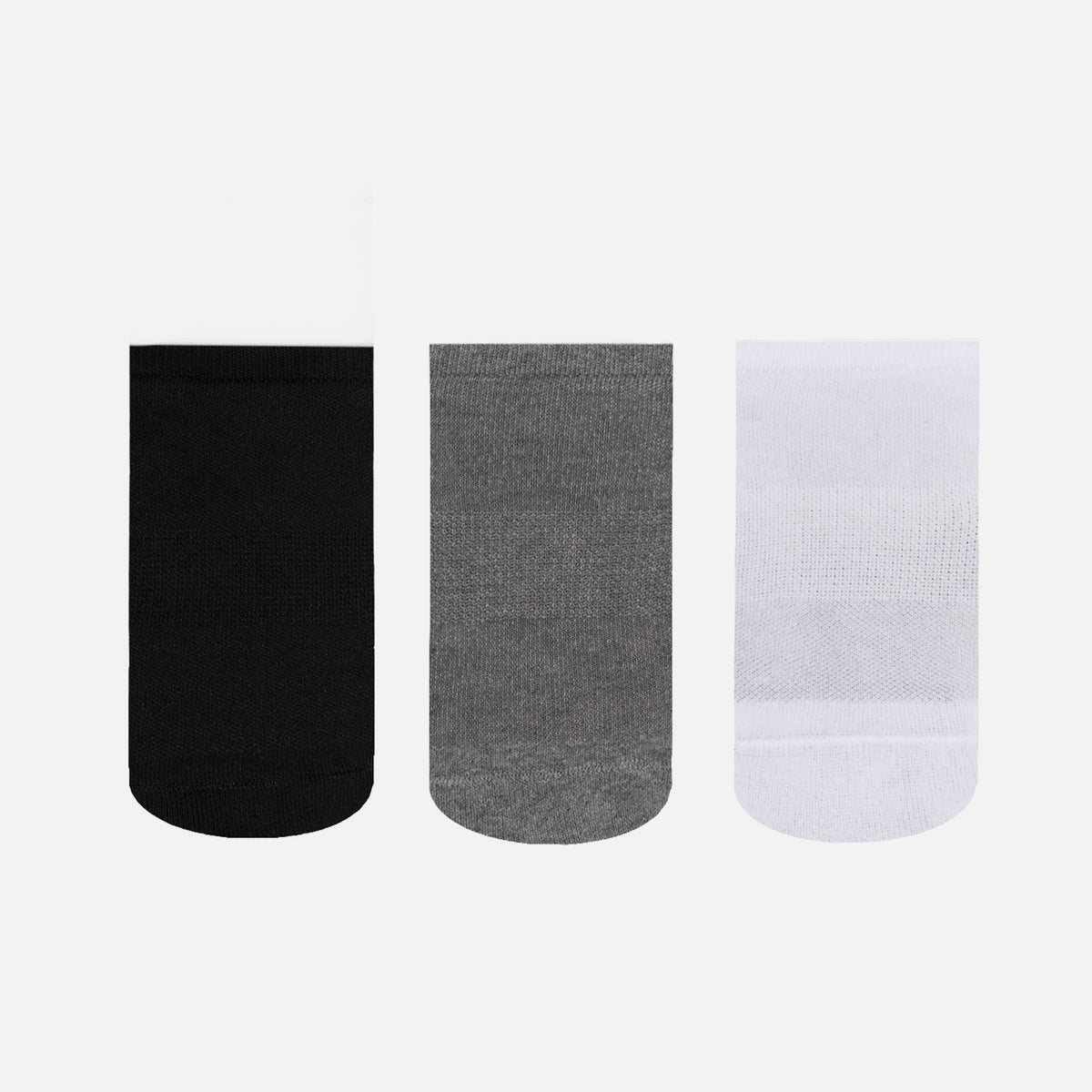 Calcetines Unisex Las Tres Puntas Pack Corto Negro blanco gris Haka Honu