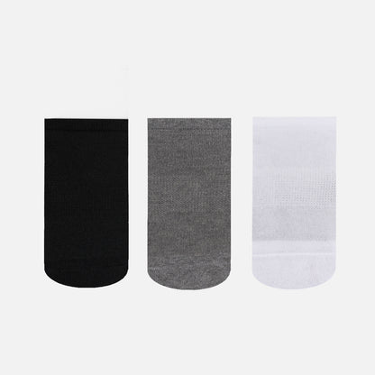 Calcetines Unisex Las Tres Puntas Pack Corto Negro blanco gris Haka Honu