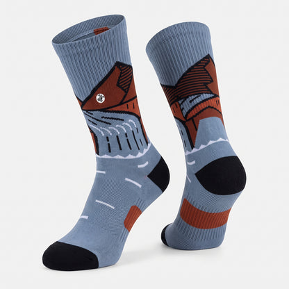 Calcetines Hombre Sendero Mid Azul Oscuro Haka Honu
