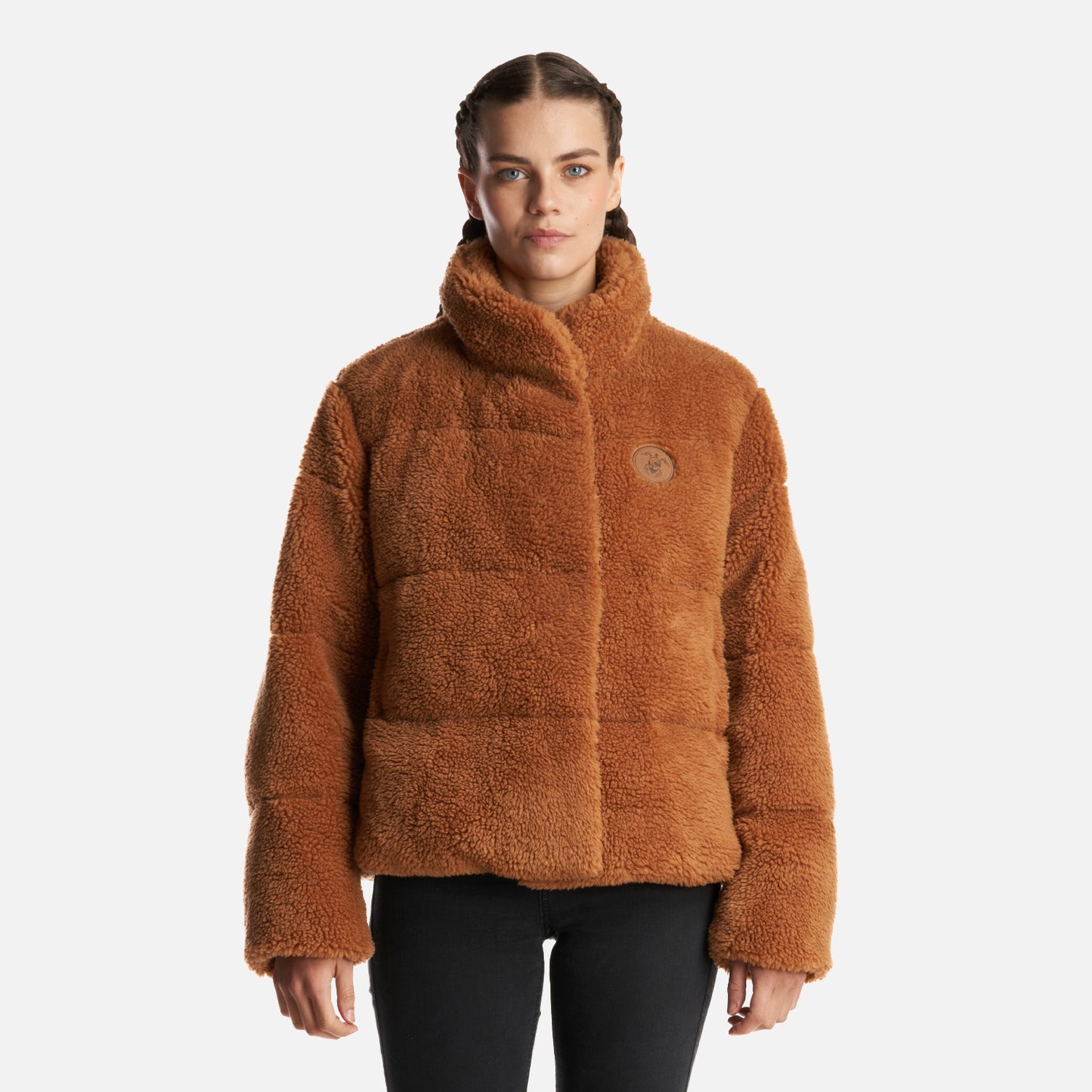 Chaqueta Mujer Aterciopelada Camel Haka Honu