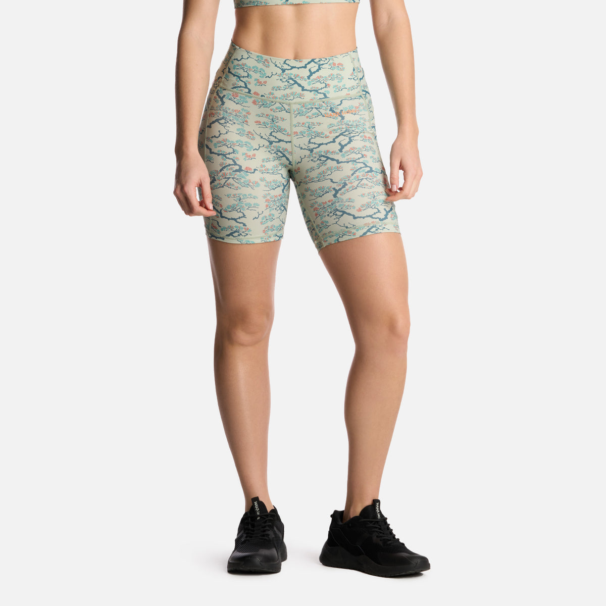 Calza Mujer Coihue Biker Print Morado Claro Haka Honu