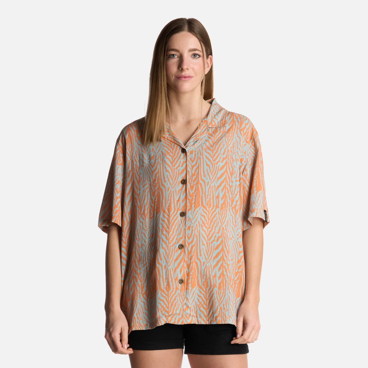 Camisa Mujer Marmolada Print Salmon Haka Honu - M