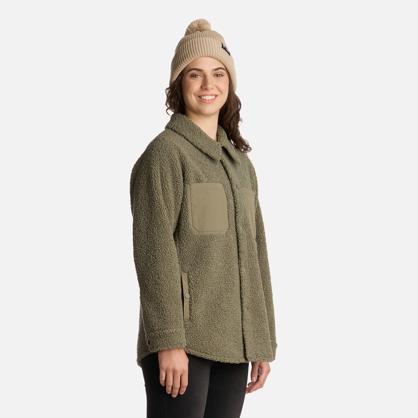 Chaqueta Mujer Leñadora Verde Oliva Haka Honu