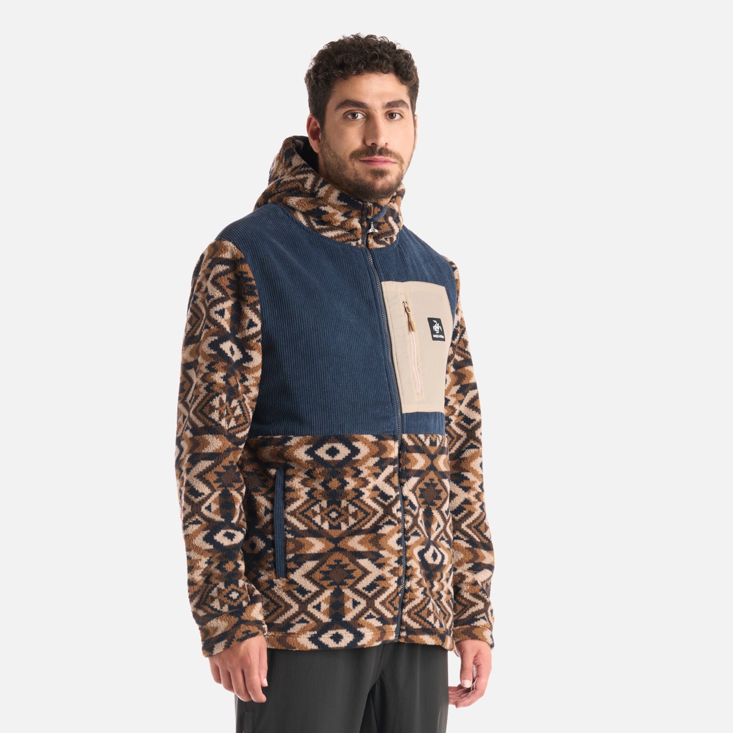 Polerón Hombre Puerto Print Azul Noche Haka Honu