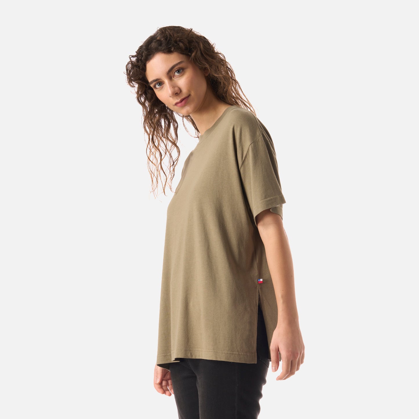 Polera Mujer Mamboo Verde Oliva Haka Honu