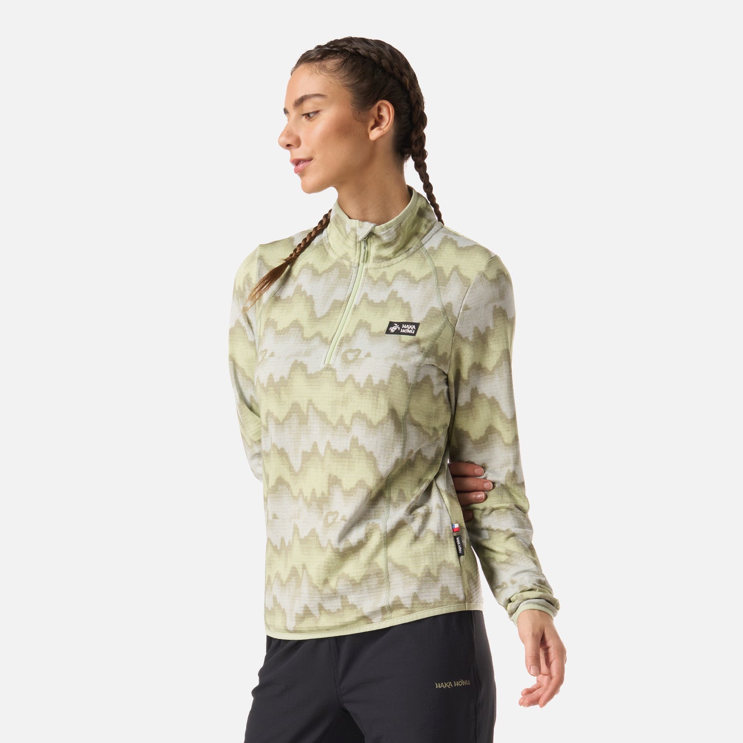 Polerón Mujer Taina Print Menta Haka Honu