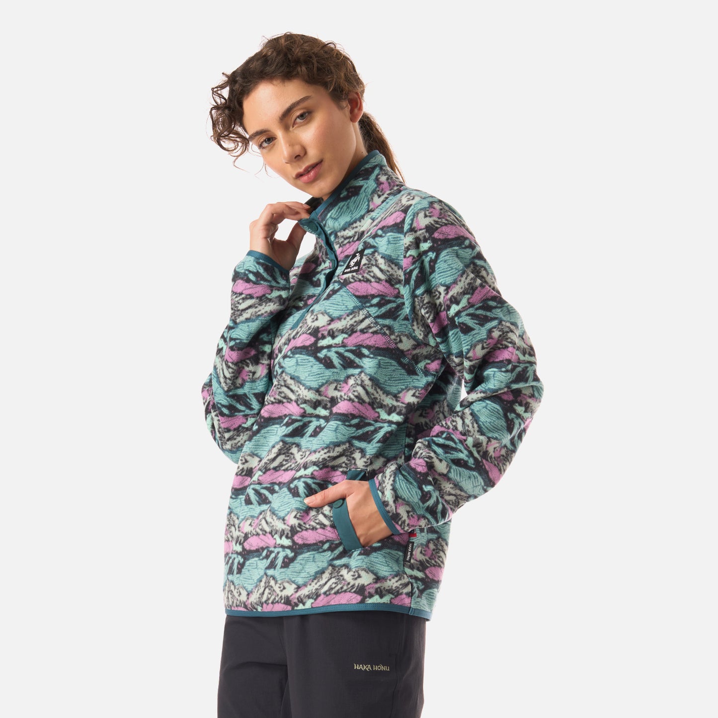 Polar Mujer Tokerau Print Petroleo Haka Honu