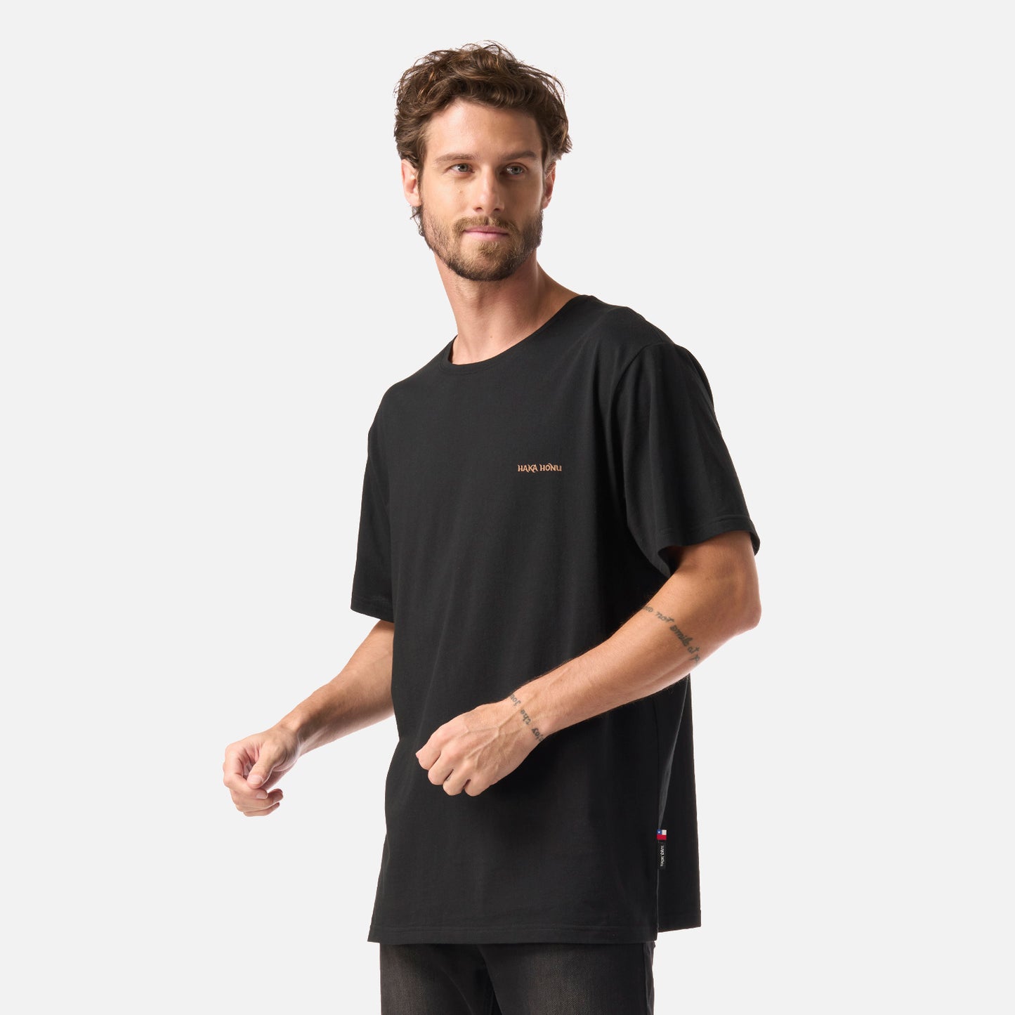 Polera Hombre Polo Negro Haka Honu