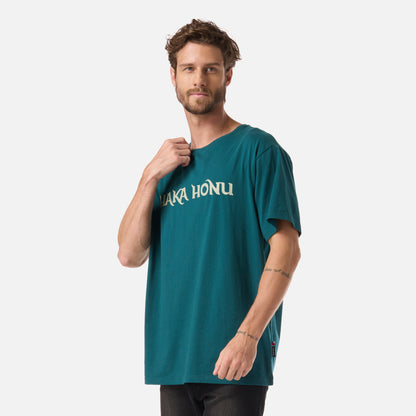 Polera Hombre Logo Petroleo Haka Honu