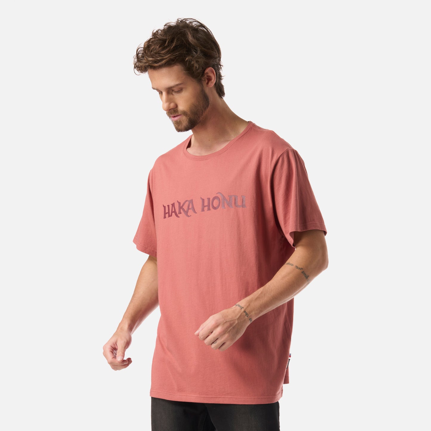 Polera Hombre Logo Terracota Claro Haka Honu