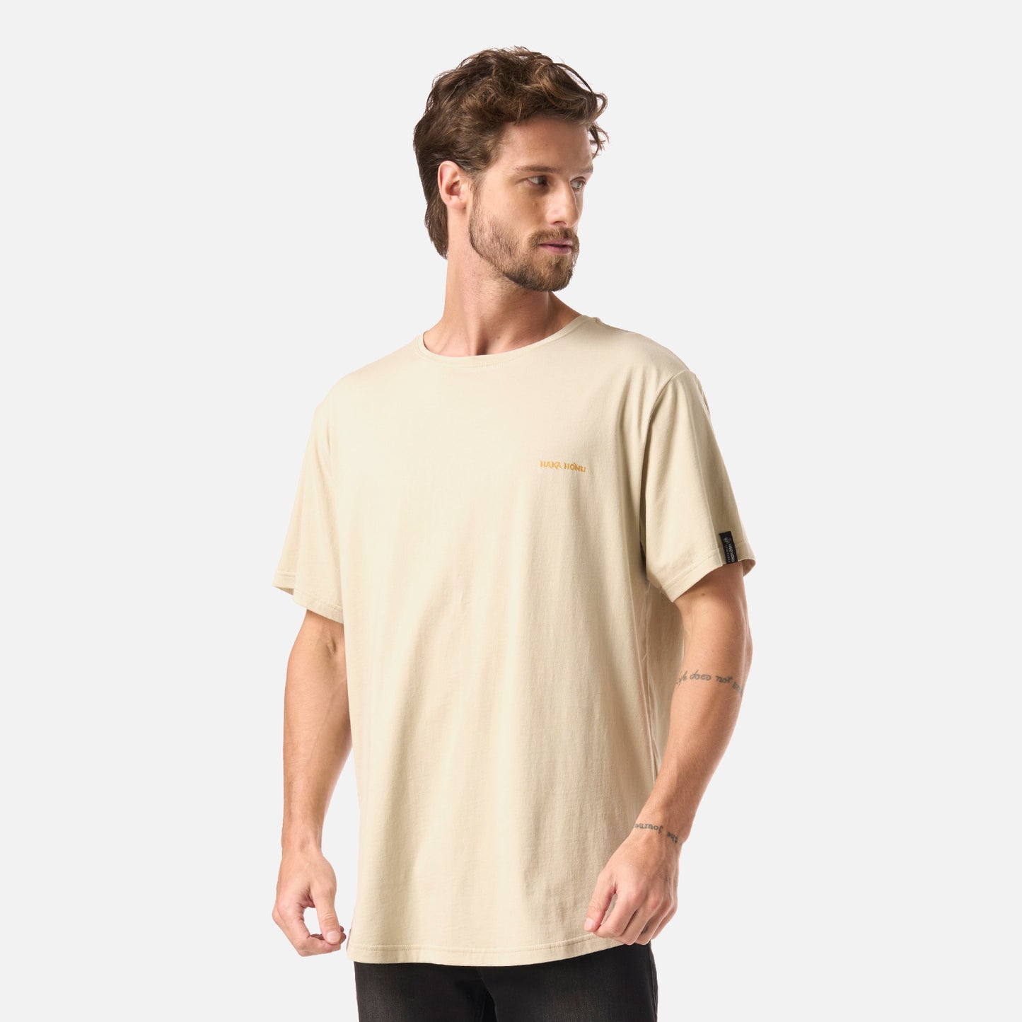 Polera Hombre Natural Arena Haka Honu